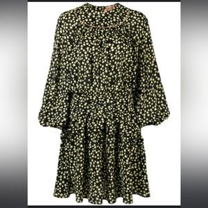 N°21 Frilled star print‎ silk dress size large